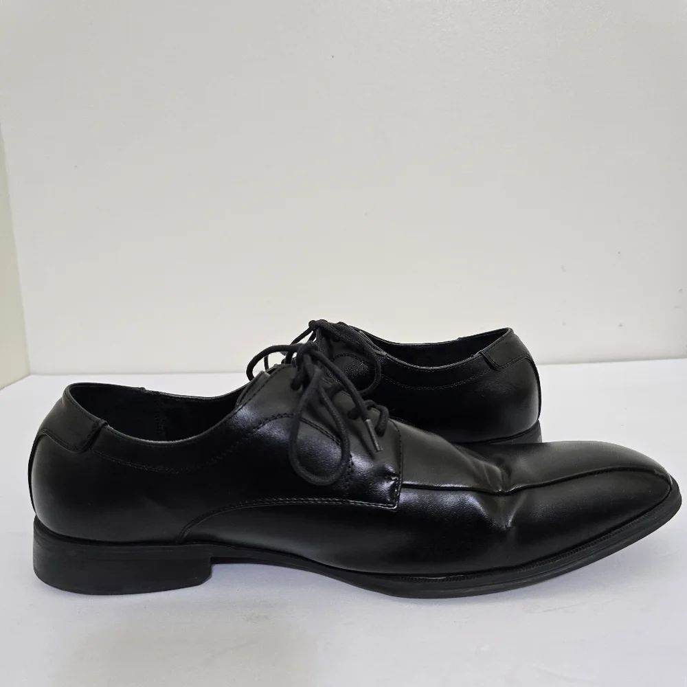 ALFANI size 12 Seth Lace Up Oxford Dress Shoes‎ Black